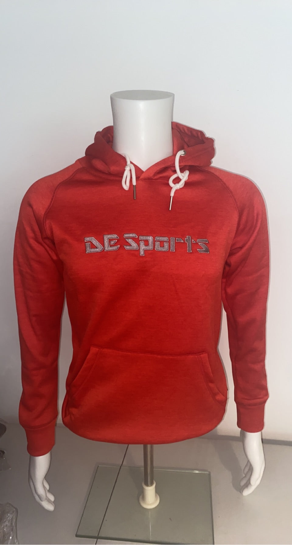 DE Sports Red Melange Hoodies