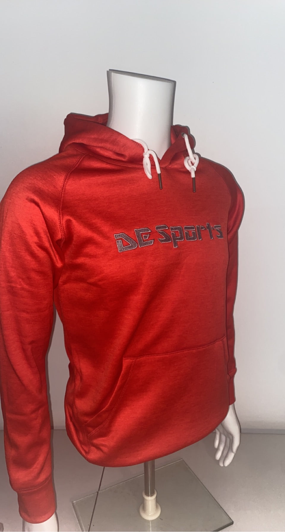 DE Sports Red Melange Hoodies